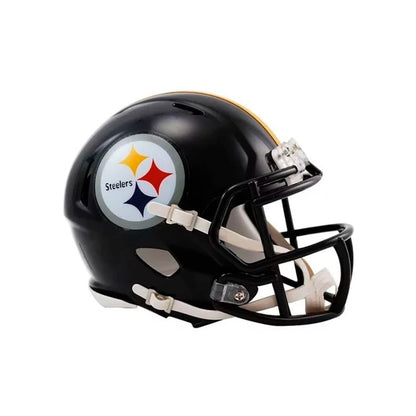 Riddell NFL Speed Mini Casco de Colección - Pittsburgh Steelers - Mini - Negro, Dorado