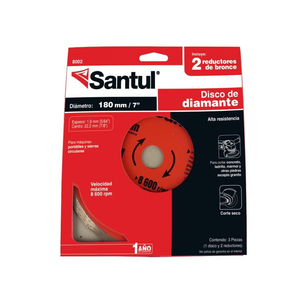 Santul 8002 Disco de Diamante Rin Continuo 7"