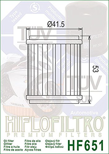 HiFloFiltro Filtro de Aceite HF651, Rojo