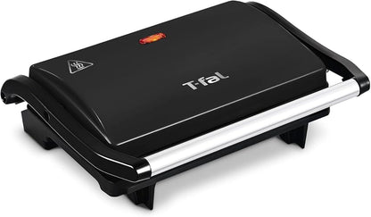 T-FAL Parrilla Grill Sandwichera Negra con Antiadherente | Prepara Paninis, tortas, sandwiches con facilidad. SW3318MX