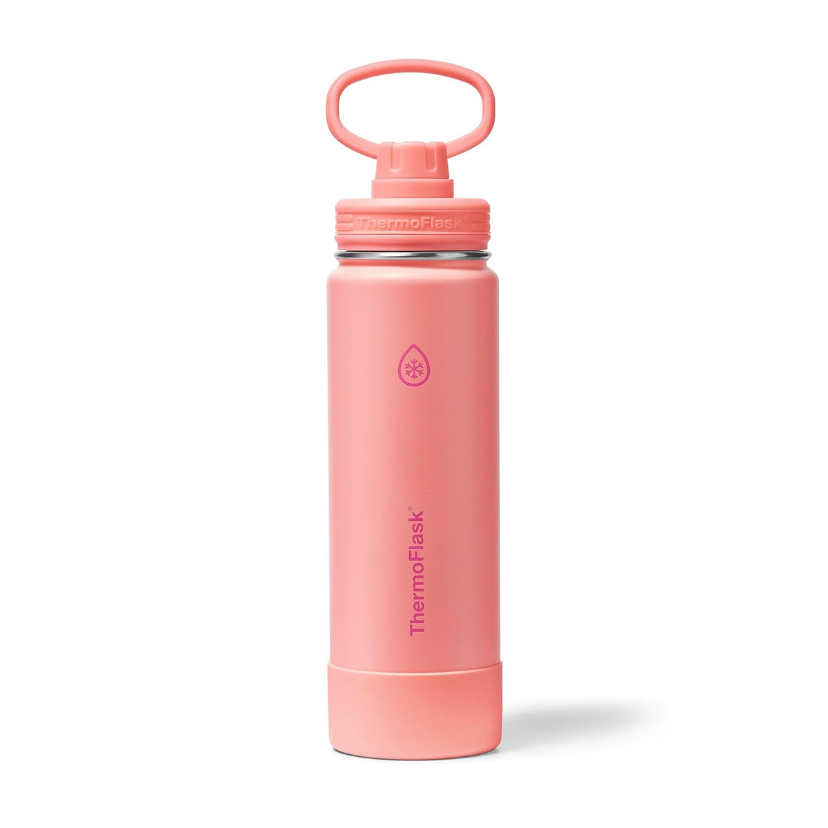 ThermoFlask Botella de Agua con Tapa de Boquilla 32 oz - Coral (Sunkissed Coral) - 0.7 Litros