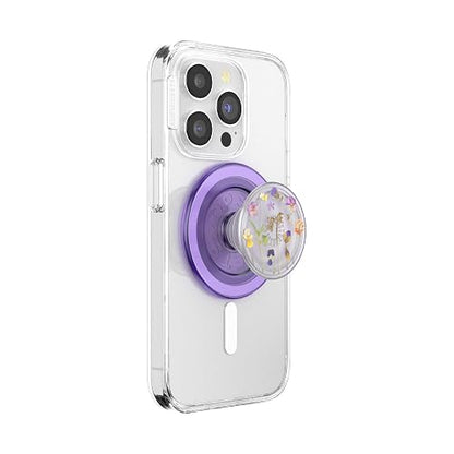 PopSockets MagSafe Empuñadura para Teléfono con Agarre Intercambiable - Campos Morados