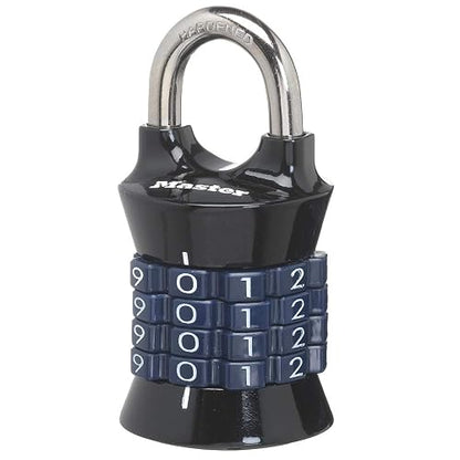 Master Lock 1535D - Juego de candado de combinación, 1 paquete, los colores pueden variar
