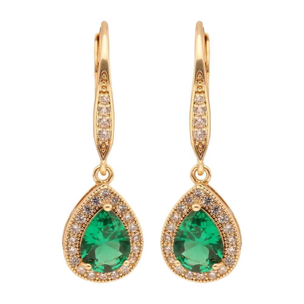 Anne Klein Aretes Dorado Gota para Mujer | Pequeño, cierre gancho francés, familia Twinkling Lights, 1 par