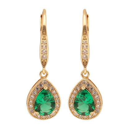 Anne Klein Aretes Dorado Gota para Mujer | Pequeño, cierre gancho francés, familia Twinkling Lights, 1 par