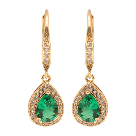 Anne Klein Aretes Dorado Gota para Mujer | Pequeño, cierre gancho francés, familia Twinkling Lights, 1 par
