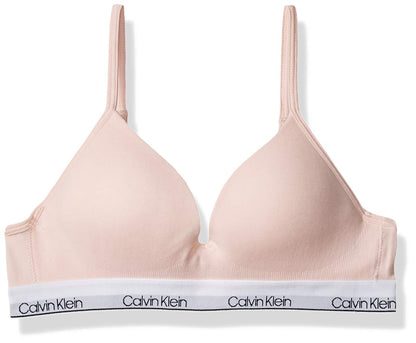 Calvin Klein Brasier Híbrido sin Costuras para Niña - (34) 34A - Rosado (Crystal Pink)