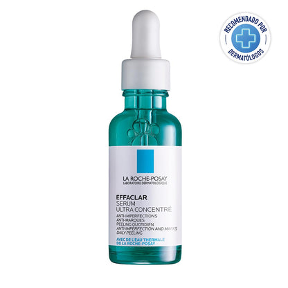 La Roche-Posay Effaclar Sérum Concentrado Facial Anti-Imperfecciones 30ml | Sérum Dermatológico, Trata y Corrige Imperfecciones, Purifica y Alisa la Piel, Con Ácido Glicólico y Salicílico/LHA