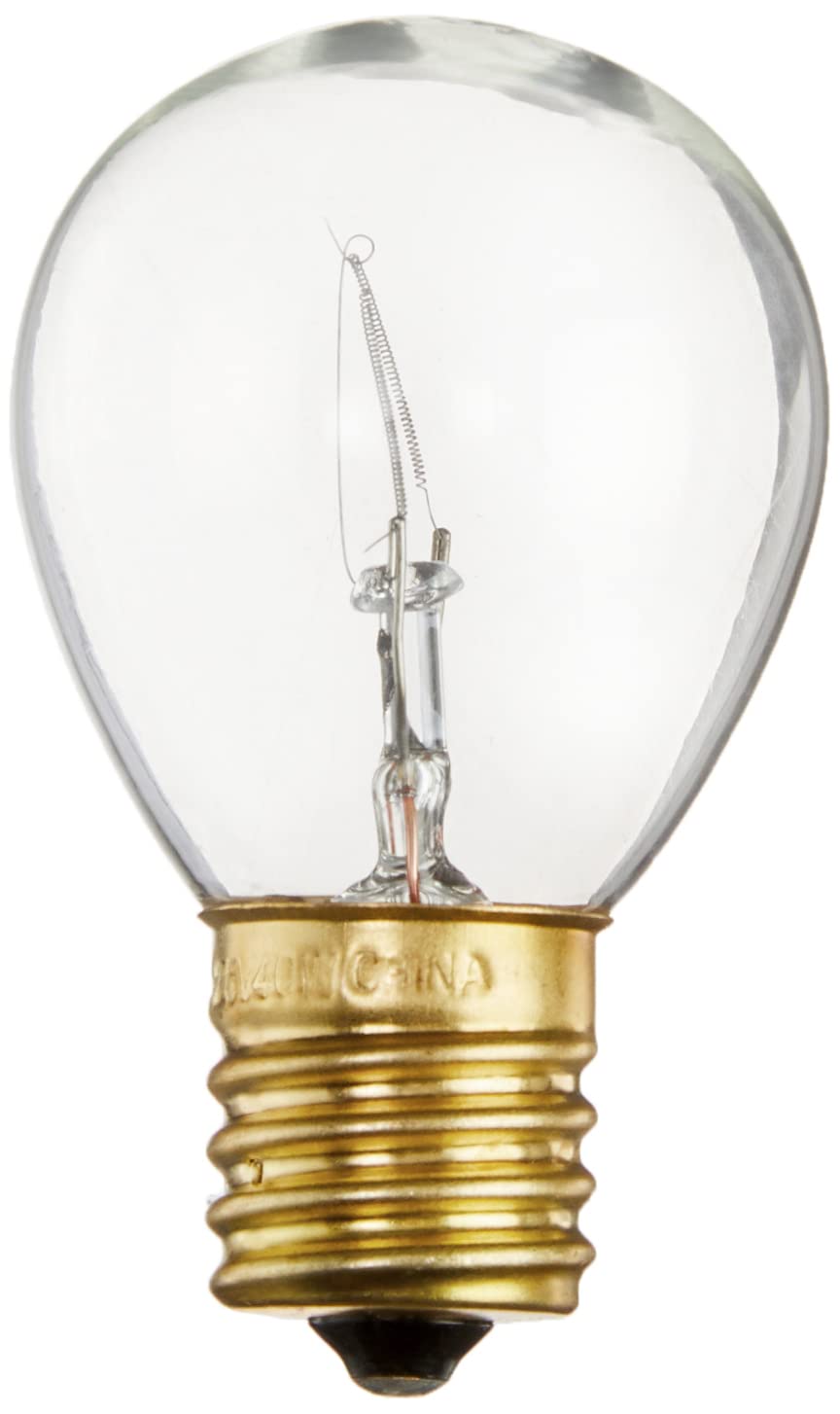 Satco S3629 Intermediate Base 40-Watt S11 Light Bulb, Clear