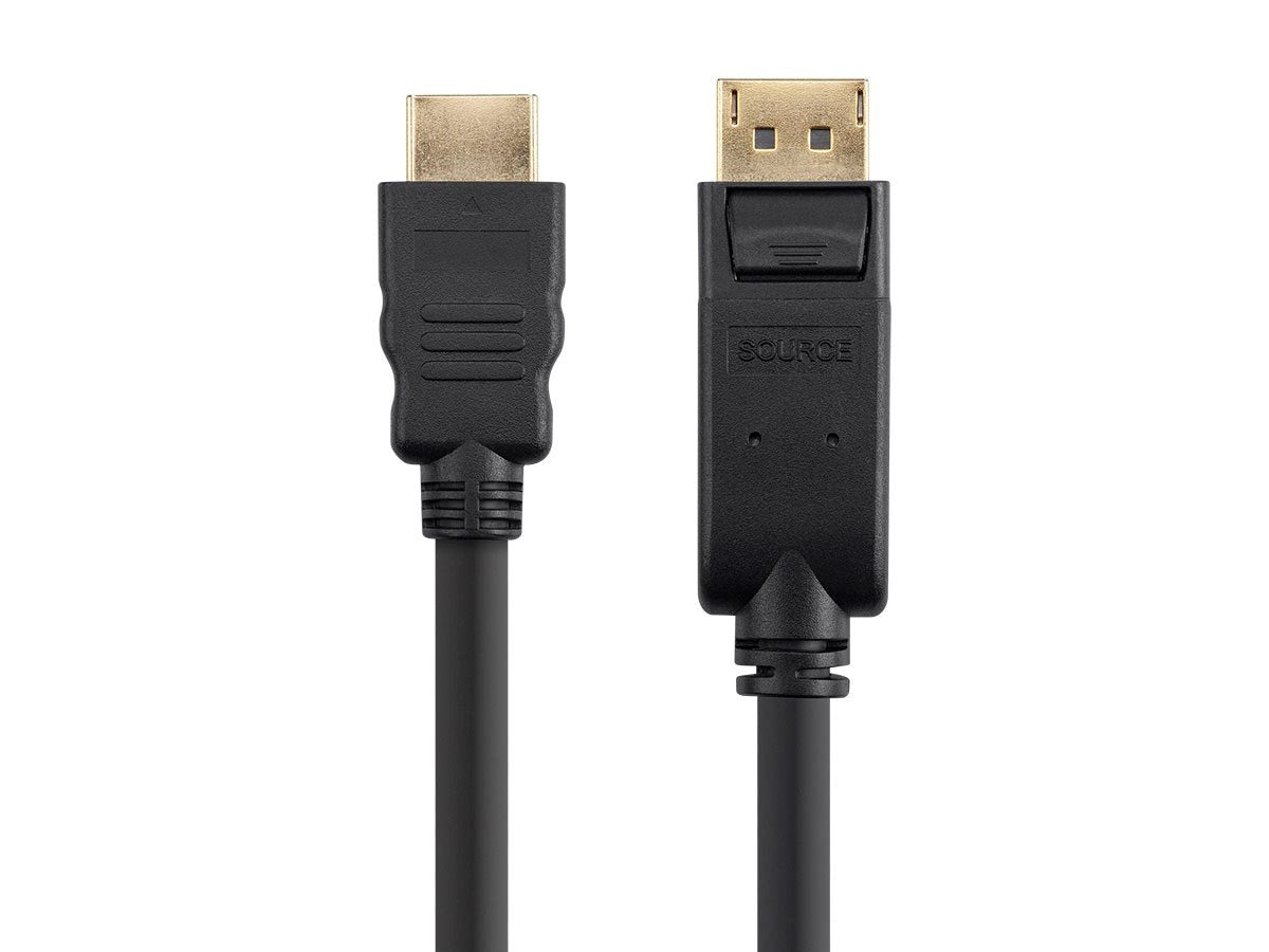 Monoprice DisplayPort 1.2a to HDTV Cable - 6 Feet, Supports Up to 4K Resolution And 3D Video - Select Series