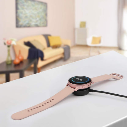 Trami - Paquete de 2 compatibles con Samsung Galaxy Watch 7/6/6 Classic/5/5 Pro/4/4 Classic/3/Active/Active Base de Carga inalámbrica, Cable de Carga USB de Repuesto para Classic/3/Active/Active