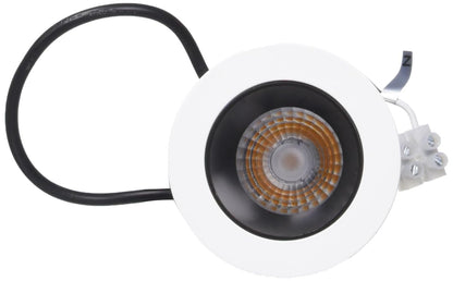 Tecnolite Lámpara Downlight LED Empotrable 7 W, IRC 90, Óptica Dark Light, Luz Suave Cálida, LED integrado