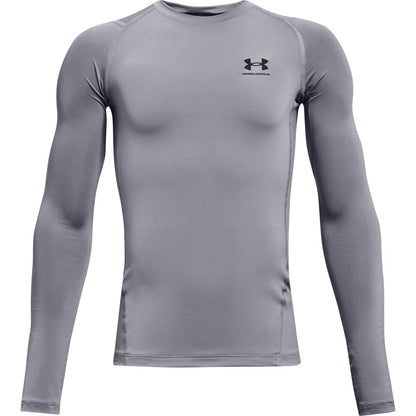 Camiseta Manga Larga Under Armour HeatGear para Niño - G - Acero (035) - Negro