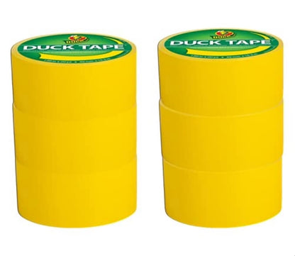 Duck Color Duct Tape, 6 rollos, amarillo (1304966_C)