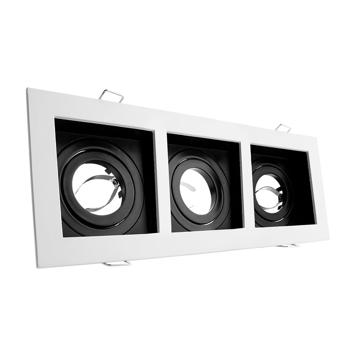 Empotrable Dirigible Para Spot Triple Color Blanco Max. 50W, Base MR16, Apertura 120°