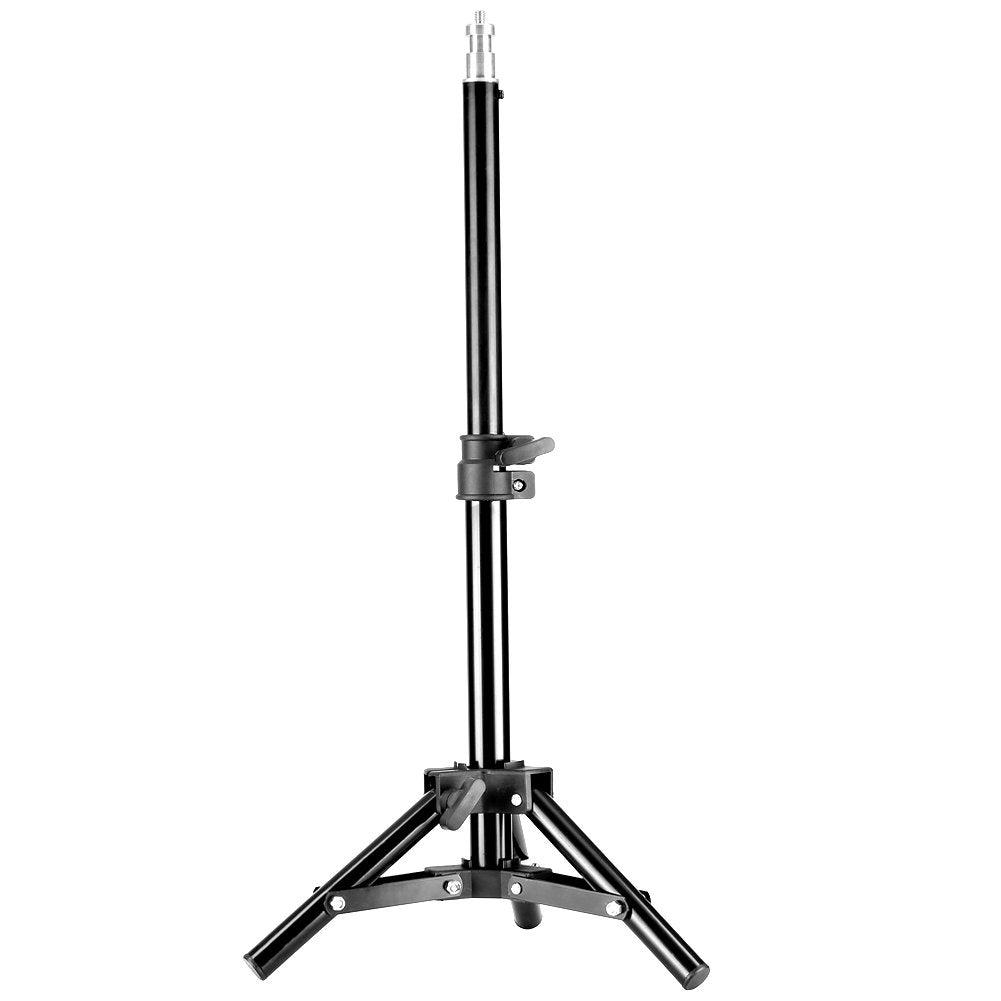 Neewer Mini Soporte de Luz de Aluminio Fotografía Estudio con 32 Pulgadas/80 Centímetros Alta Máxima para Relfector, Softbox, Luz, Sombrilla, Fondo(Negro)