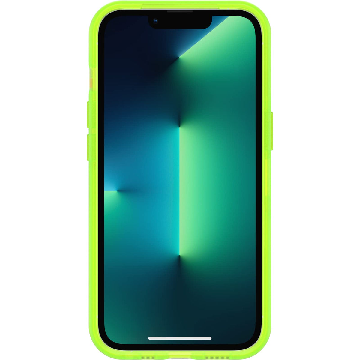 OtterBox Otter + POP Symmetry Clear Series Funda para iPhone 13 Pro - Limelight (transparente/verde)