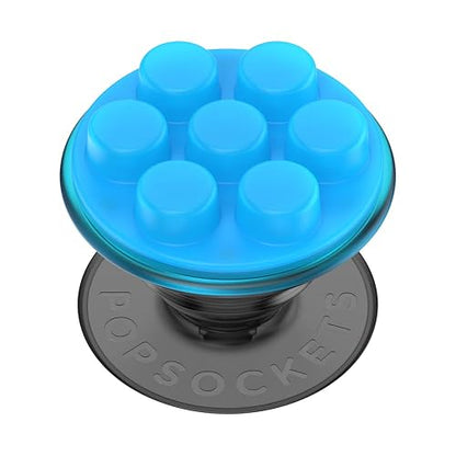 PopSockets - Empuñadura para teléfono a Base de Plantas con Soporte expandible, Agarre calcomanía, PopSockets ecológicos para teléfono - Popper translúcido Azul eléctrico