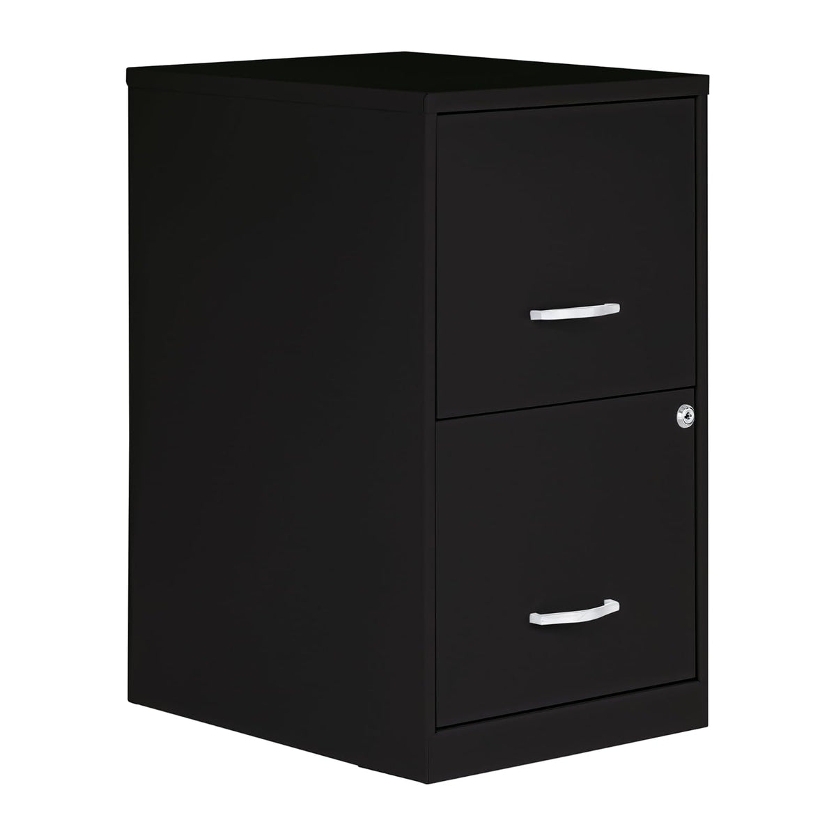 Lorell 14340 18 - Archivador profundo de 2 cajones, Putty, Negro