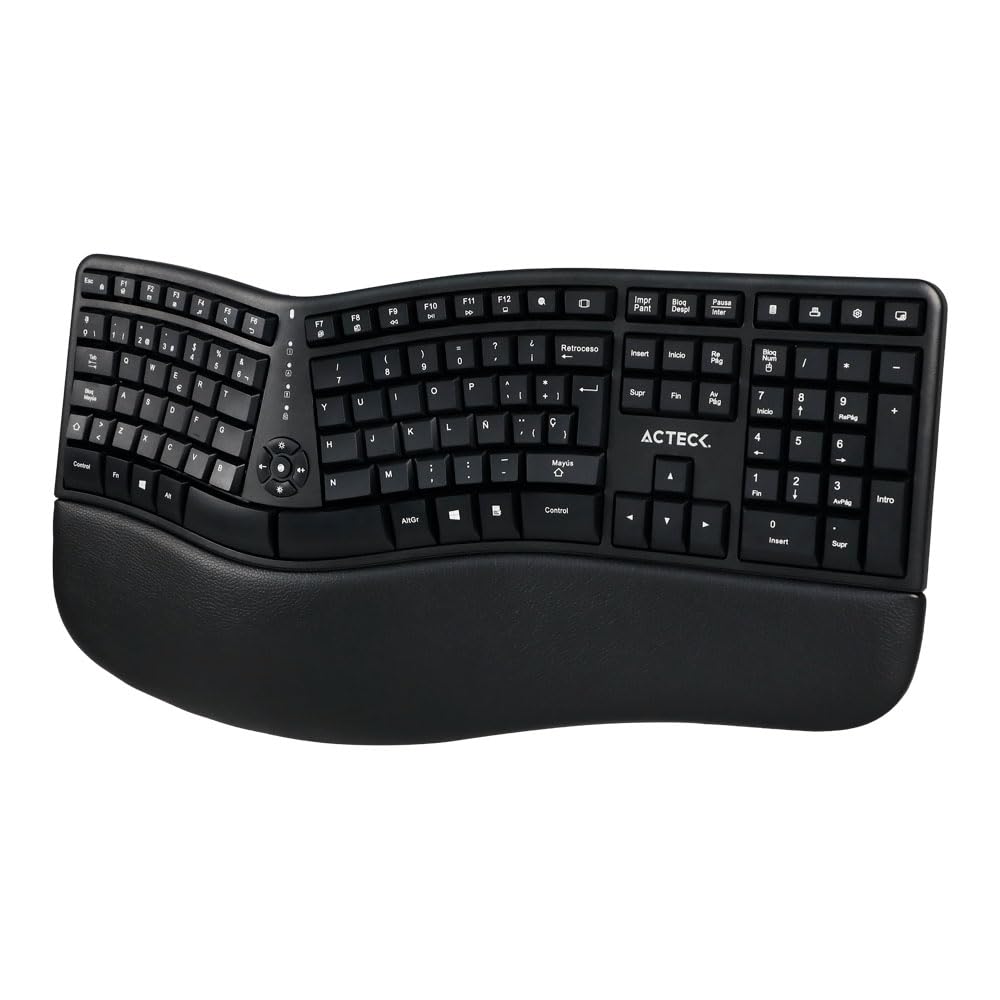Acteck Kit Teclado y Mouse VIRTUOS Fitt MK770 Inalambrico USB-C Negro AC-936248
