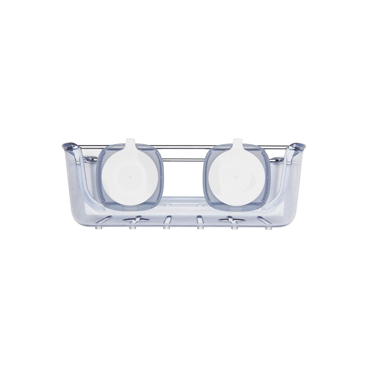 OXO Good Grips Cesta con ventosa de fuerte agarre, canasta grande de succión, Plateado, 1, 1