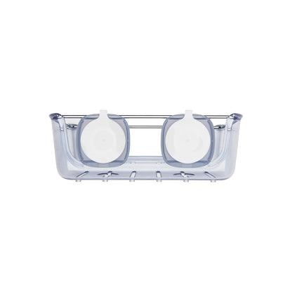 OXO Good Grips Cesta con ventosa de fuerte agarre, canasta grande de succión, Plateado, 1, 1