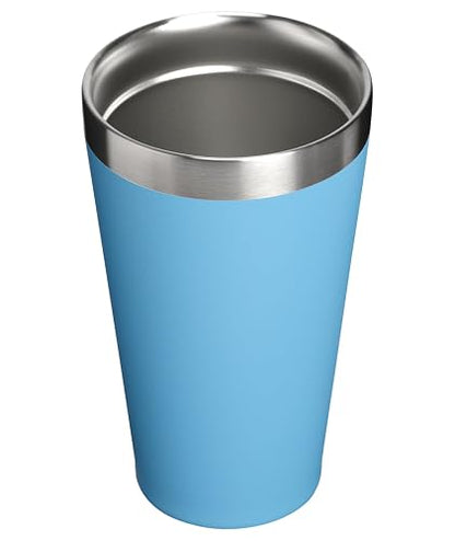 Stanley Adventure Stacking Beer Pint Azul Claro 473ml | Acero inoxidable, aislamiento al vacío, diseño apilable, Country Collection