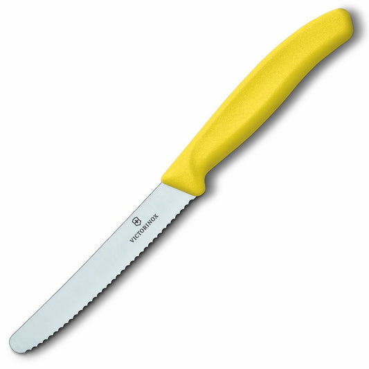 Victorinox Swiss Classic - Cuchillo con punta redonda, Amarillo, 10,1cm, 1