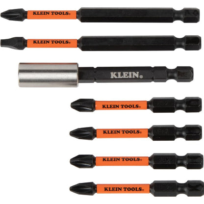 Klein Tools 33801 Juego de brocas de impacto con destornilladores de tuercas magnéticas, ProFlex S2 Steel Phillips, ranuradas, cuadradas, brocas TORX con funda, compatible con MODBox, 40 piezas