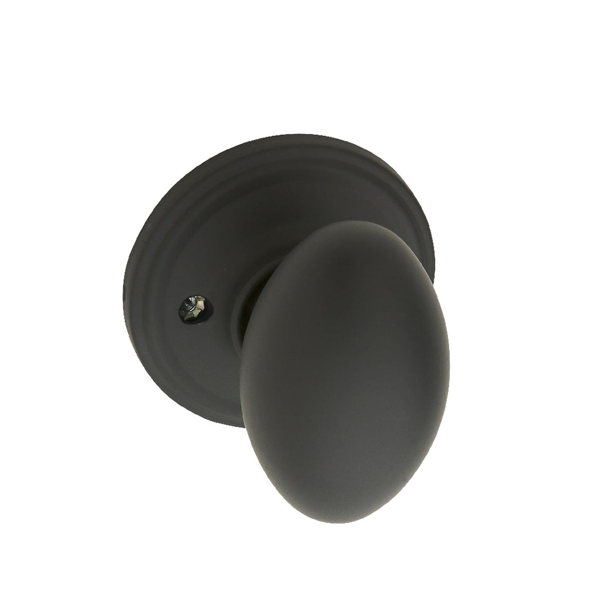 Copper Creek EK2020BC Pomo de Puerta Forma de Huevo - Dummy - Negro