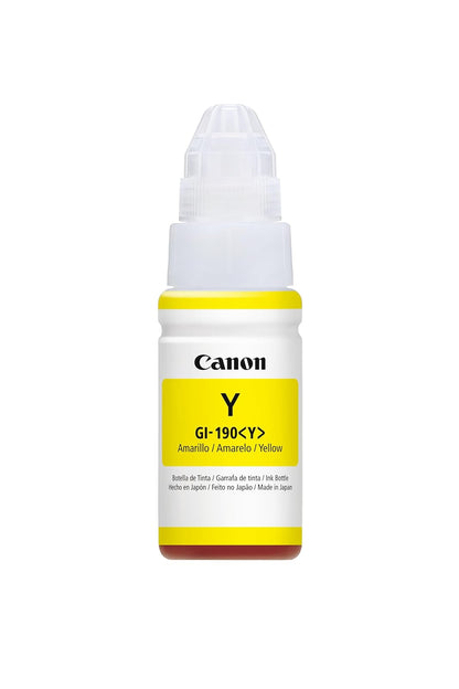 Canon Botella de Tinta GI-190, Colores Surtidos - Amarillo - Art Deco