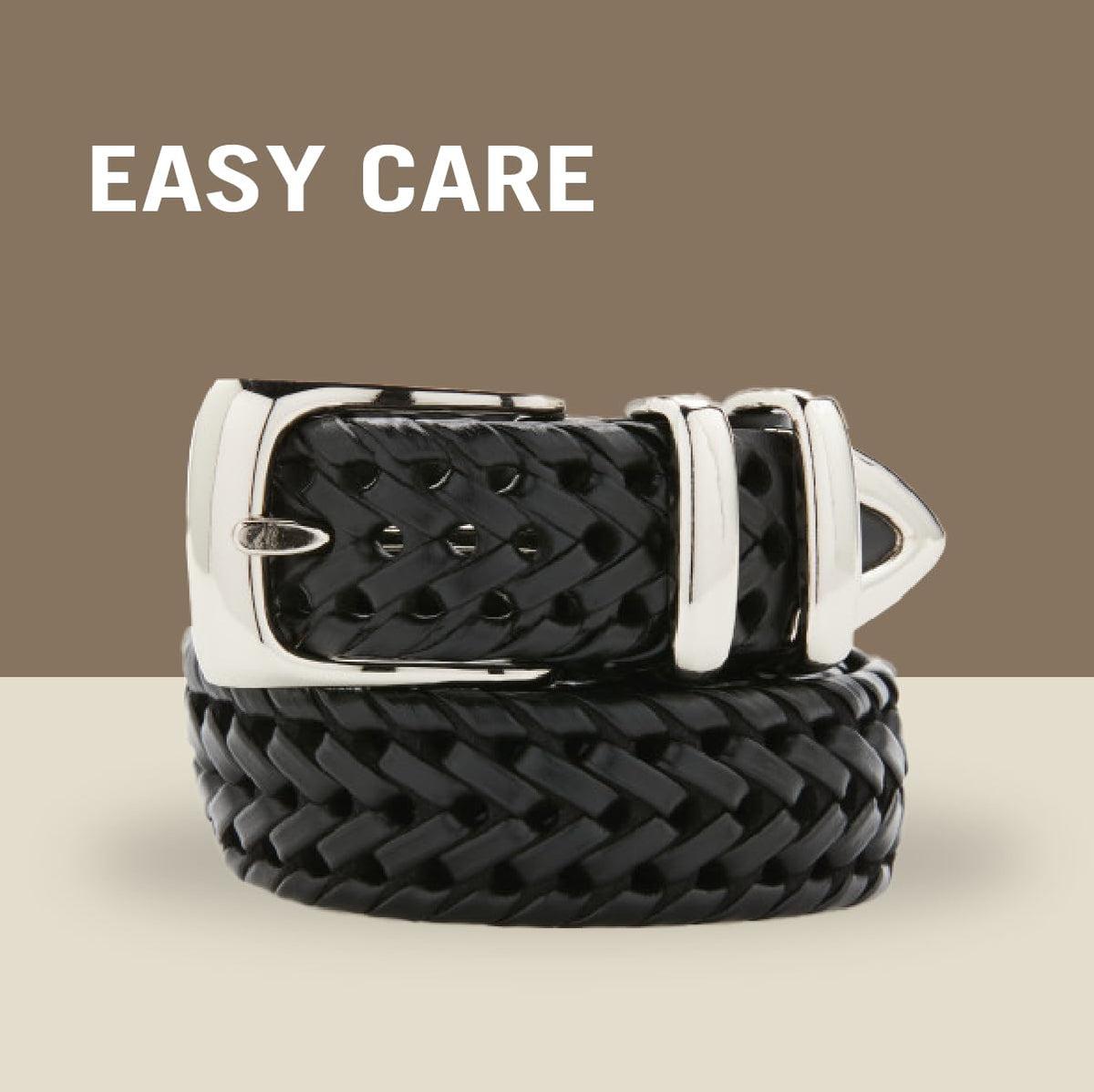 Perry Ellis Cinturón trenzado portafolio Cinturón para Hombre