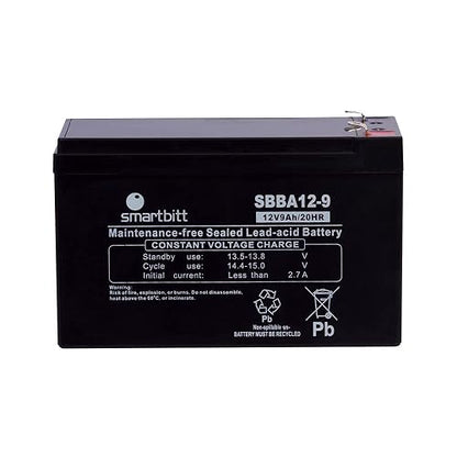 Smartbitt Bater?a para Ups 12v- 9AH Para Libre de Mantenimiento de Reemplazo 12V-9AH Recargable Sellada