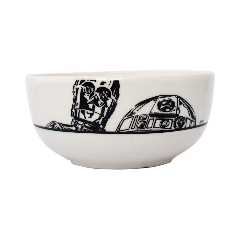 Fun Kids 2415-3089 Juego de Vajilla Disney Star Wars de Porcelana para 4 Personas 12 Piezas Blanca