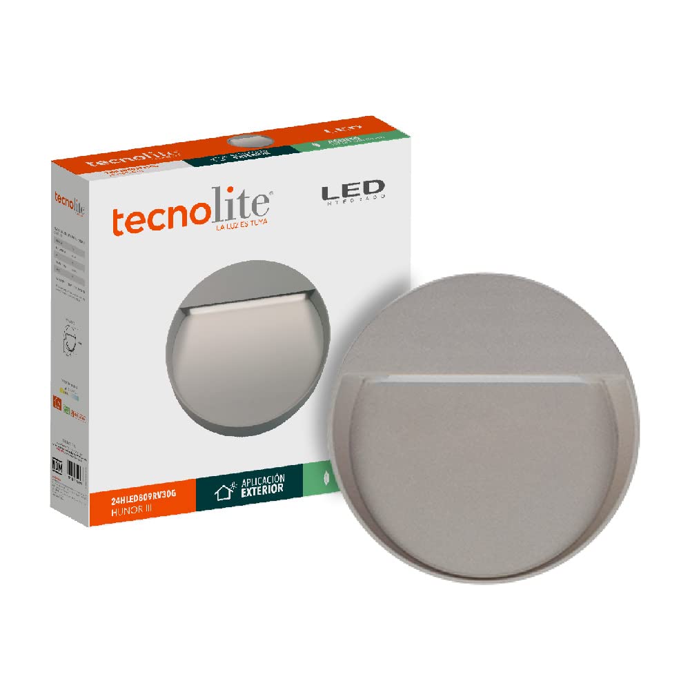 Tecnolite Lámpara LED Exterior para Sobreponer Luz Suave Cálida 3000 k Tecnolite