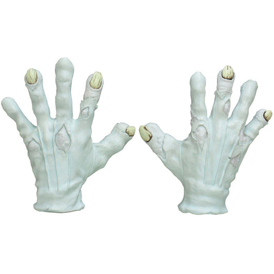 Ghoulish Productions Evil Clown Hands, Accesorio de Manos de Payaso Malvado, Guantes Complemento para Disfraz de Monstruo Ideal para Halloween y Fiestas de Disfraces, Blanco