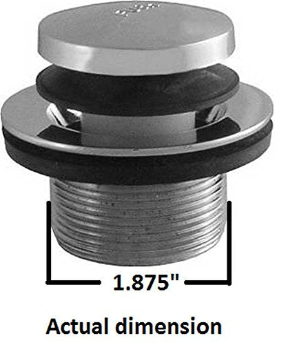 LDR Industries 502 5108CP Tope de drenaje para tina estilo toque, chapado en cromo