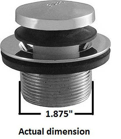 LDR Industries 502 5108CP Tope de drenaje para tina estilo toque, chapado en cromo