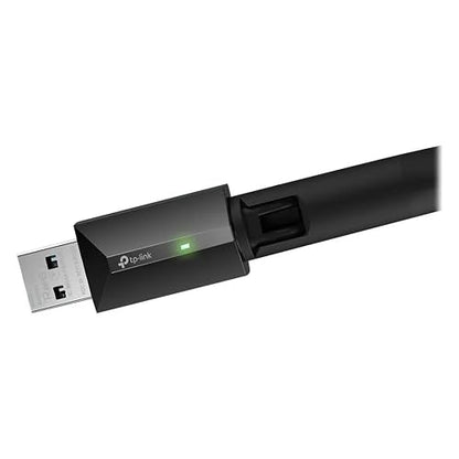 TP-Link Adaptador USB WiFi Archer T3U Plus - AC1300 Doble Banda - hasta 1.3 Gbps - Antena de Alta Ganancia - MU-MIMO - Compatible con Windows - Fácil Instalación
