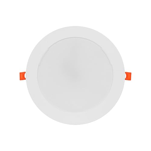Tecnolite - Lámpara Empotrable de Techo Downlight LED 18 W, Luz Neutra, No atenuable, Multivoltaje