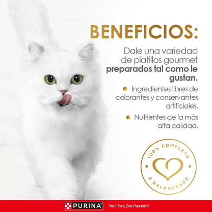 Purina Fancy Feast Casserole Adulto Todos los Tamaños Sabor Carne 24pack de 85g