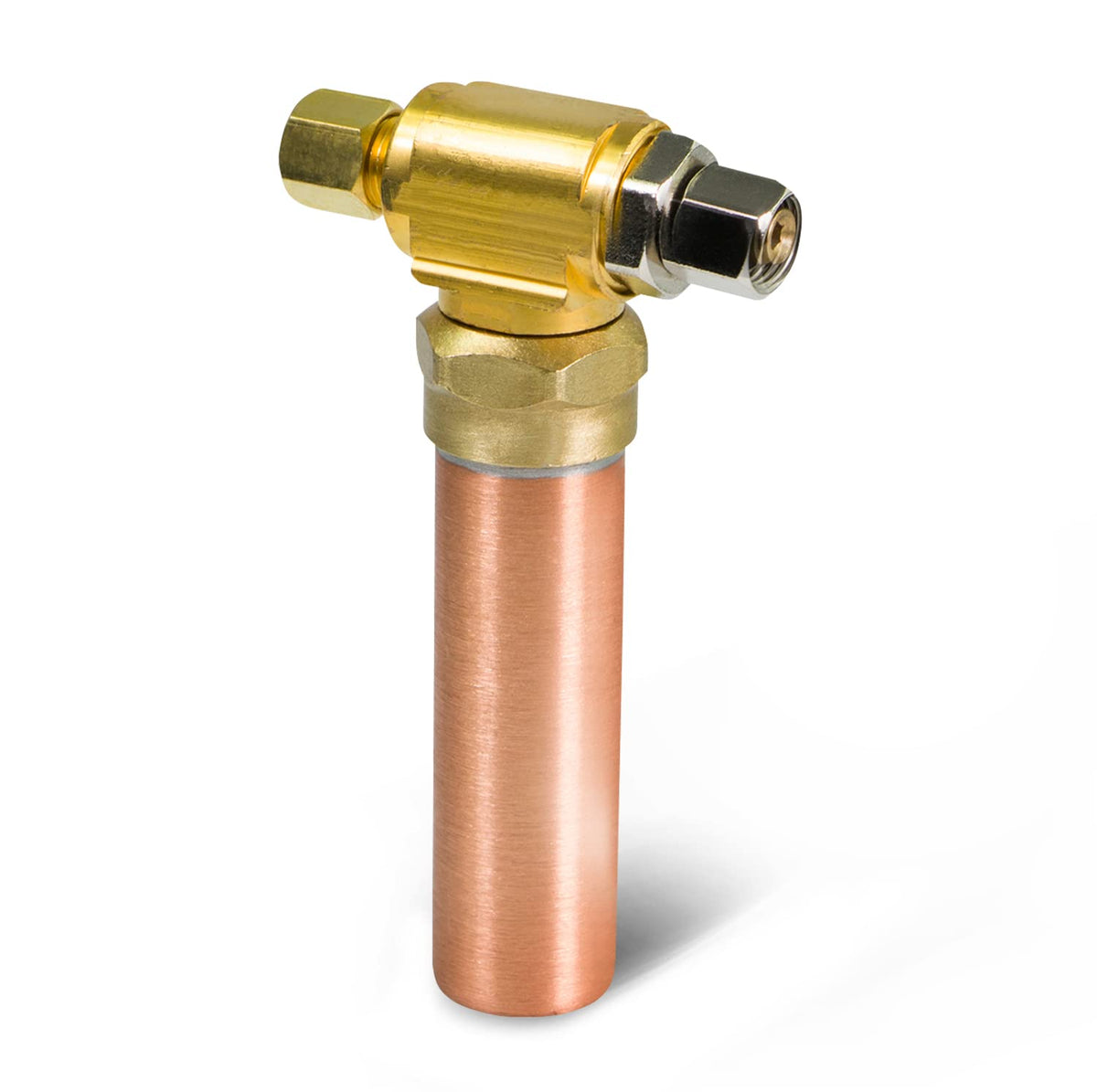 SUPPLY GIANT IS-BB-36DPNQ Supresor de martillo en T de compresión, AA 1/4 pulg. OD COMP x 1/4 pulg. OD Femail, cobre
