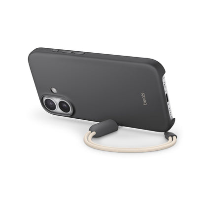 Beats Funda con MagSafe para iPhone 17, Modo Horizontal con Soporte y Correa - Gris granito