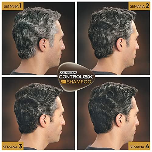 Just For Men Control GX Shampoo Desvanecedor Canas Hombre 3 Pack 118 ml