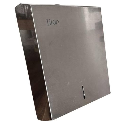 Titán Gustamar Dispensador de Toalla Interdoblada Tipo Sanitas G-228SS, Color Acero Inoxidable