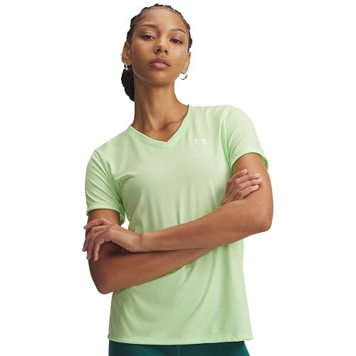 Under Armour Tech Manga Corta Cuello en V Playera para Mujer