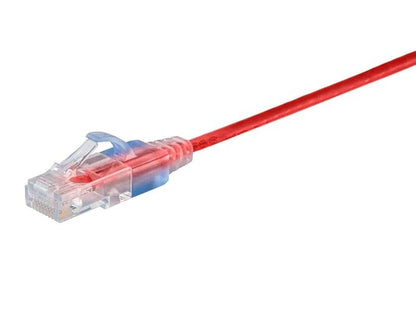 Monoprice SlimRun Series Cable de Conexión Patch Ethernet, 2ft, Rojo