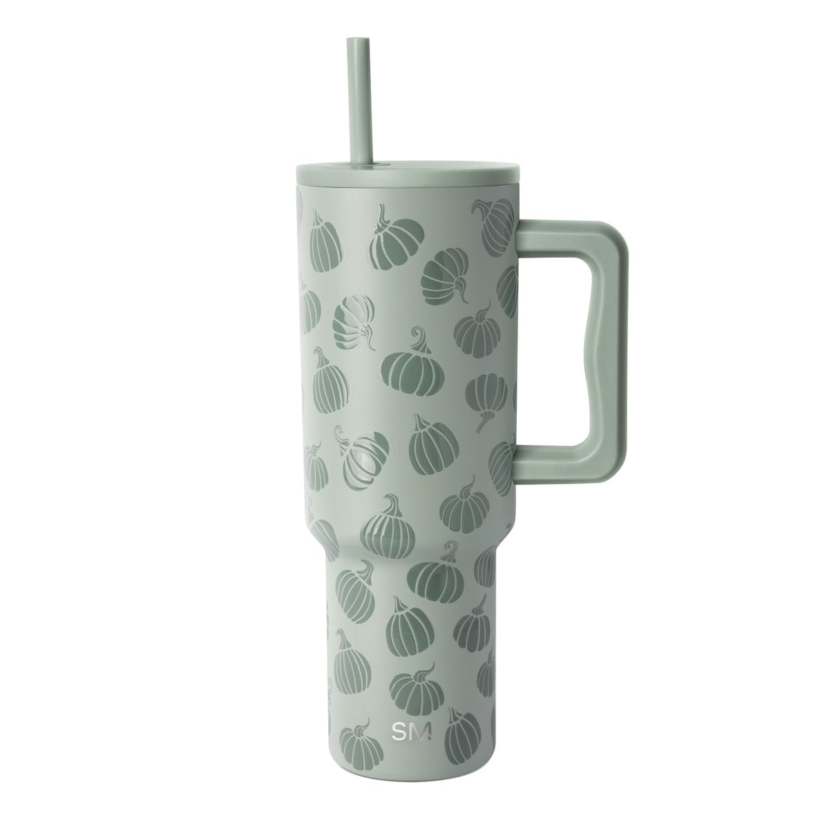 Simple Modern Trek Vaso Térmico con Asa y Popote, Acero Inoxidable, 890-1180 ml - 1180ml - Gourdgeous Green