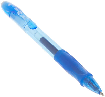 BIC Velocity Retractable Gel Pen, Refillable, Medium Point (0.7 mm), Blue, 12 Pens
