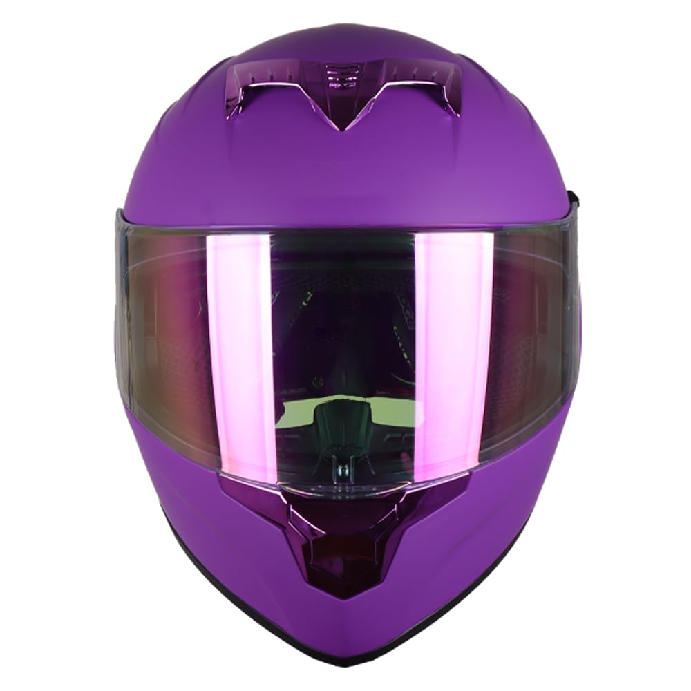 Generico Casco Integral Edge Dot Racer Morado Mate Talla S | Talla S